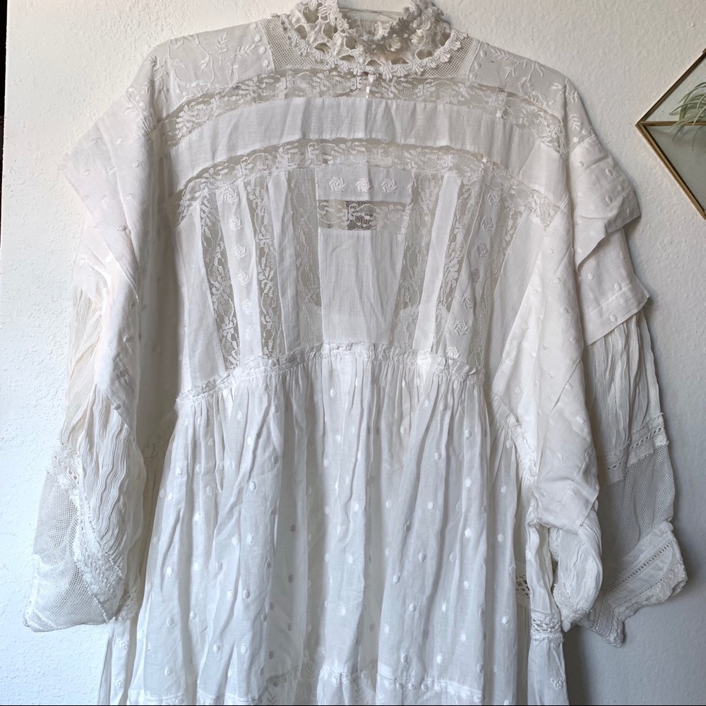 Free People Heartbreaker Mini Dress Ivory - Picture 7 of 8